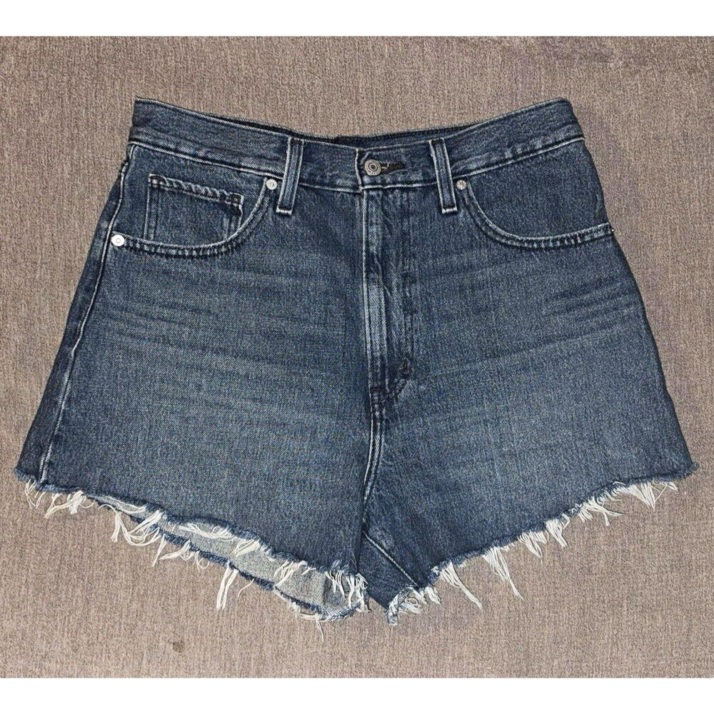 Levi's Women's High Rise Mom Jean Denim Cutoff Shorts Blue Size 30
